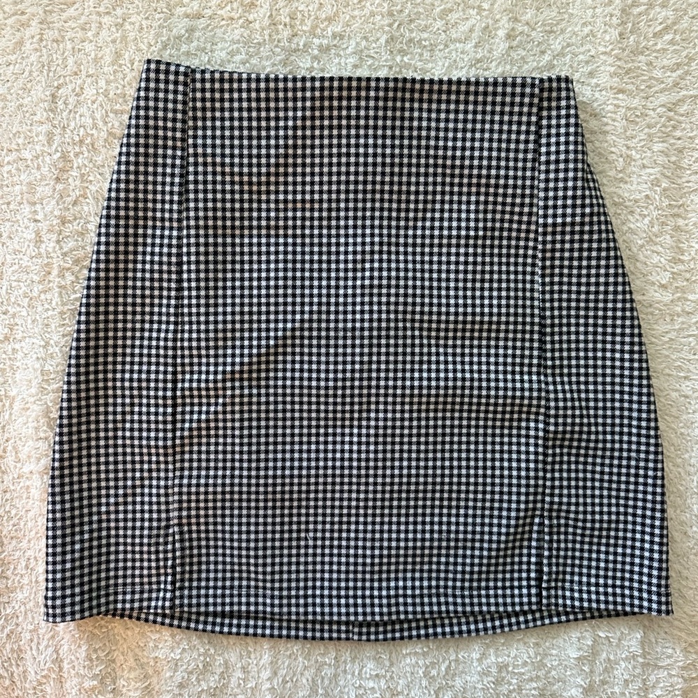 john galt gingham skirt